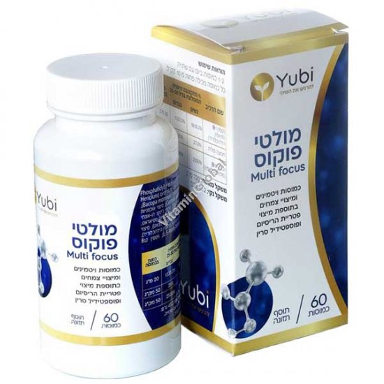 Multi Focus - Formula to Improve Cognitive Health (Memory, Attention, and Concentration) 60 Capsules - Yubi