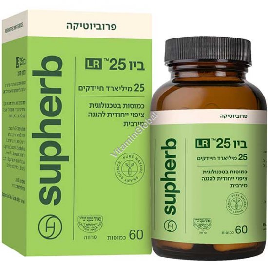 Kosher Badatz Bio-25 LR Probiotics 60 capsules - SupHerb