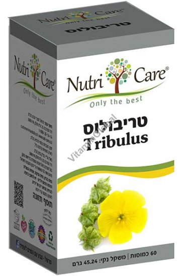 Kosher Badatz Tribulus Extract 500 mg 60 capsules - NutriCare