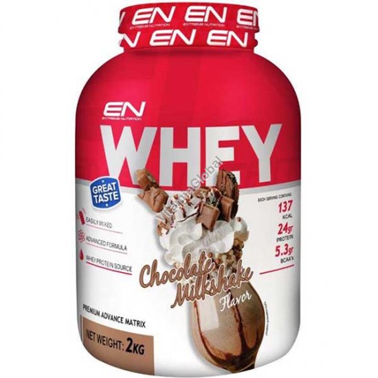 Whey Protein Powder Chocolate Milkshake Flavor 2kg - Extreme Nutrition