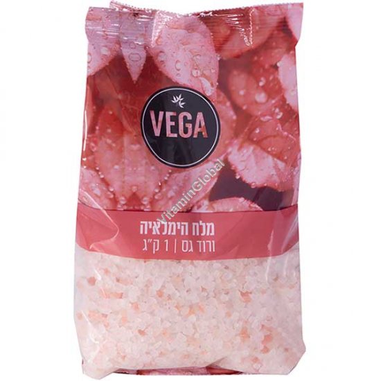 Himalayan Edible Pink Salt, Coarse Crystals (2-4 mm), 1 kg - Vega