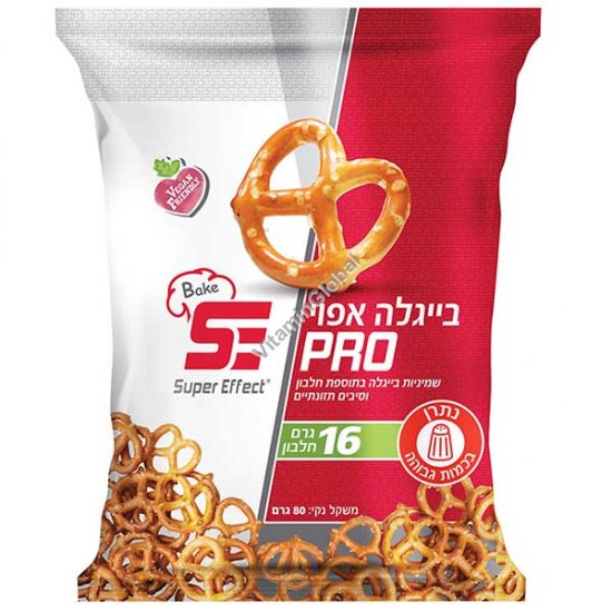 Bake Pro - Mini Pretzel Eights with Added Protein and Dietary Fiber 80g (2.82 oz) - Super Effect