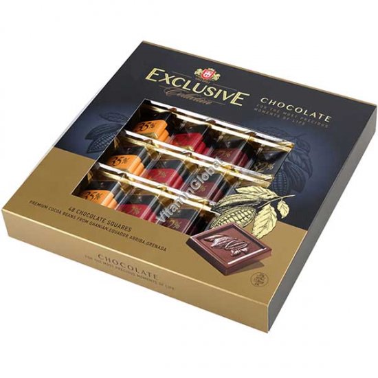 Mini Chocolate Gift Box, 4 Varieties, 48 Chocolate Squares, 240g - Tai Tau