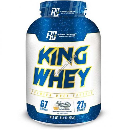 King Whey Protein Powder Vanilla Frosting Flavor 2.27 kg - Ronnie Coleman