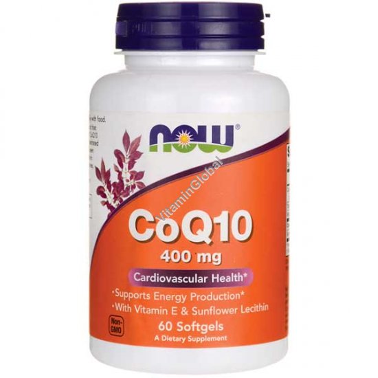 Coenzyme Q10 400 Mg 60 Softgels Now Foods 9128