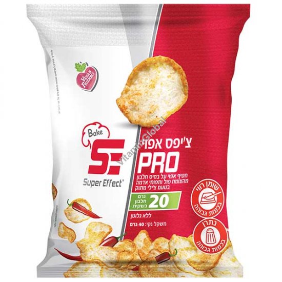 Bake Pro - Baked Plant-Based Protein Chips with Sweet Chili Flavor 40g - Super Effect