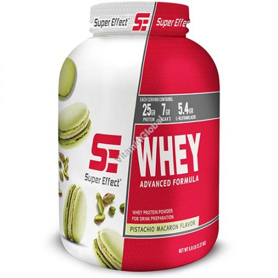 Whey Advanced Protein Powder Pistachio Macaron Flavor 2.27 kg - Super Effect