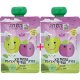 Economy Pack! Organic Apple and Plum Puree 200g (two 100g packs) 7.05 oz - HaSade