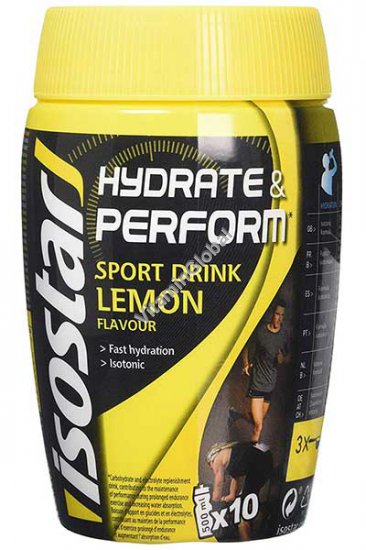 uitdrukken Amuseren Makkelijk te begrijpen Hydrate & Perform Sport Drink Lemon Flavour 400g - IsoStar