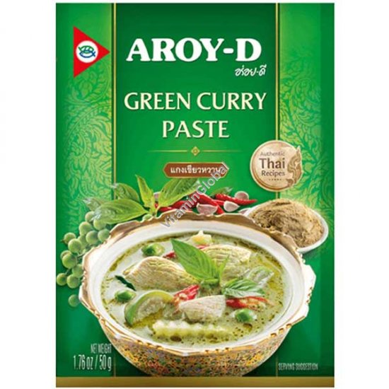 Green Curry Paste 50g (1.76 oz) - Aroy-D